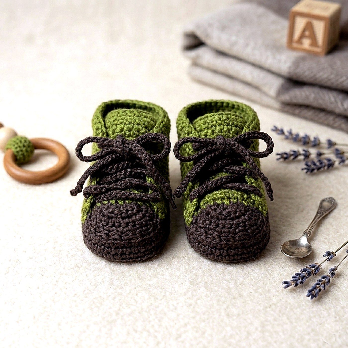 Bota Serie Chocolate artesanal en crochet - imagen 7