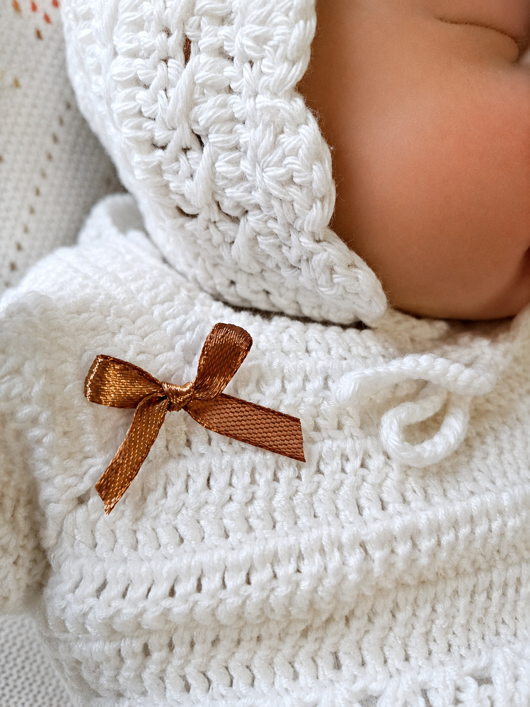 Conjunto Recién Nacido artesanal en crochet - imagen 6
